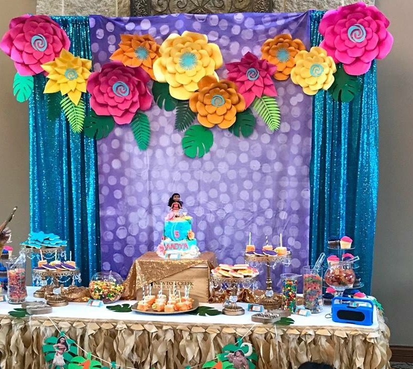 Moana Birthday Party Inspiration – Floral by Emily Jane